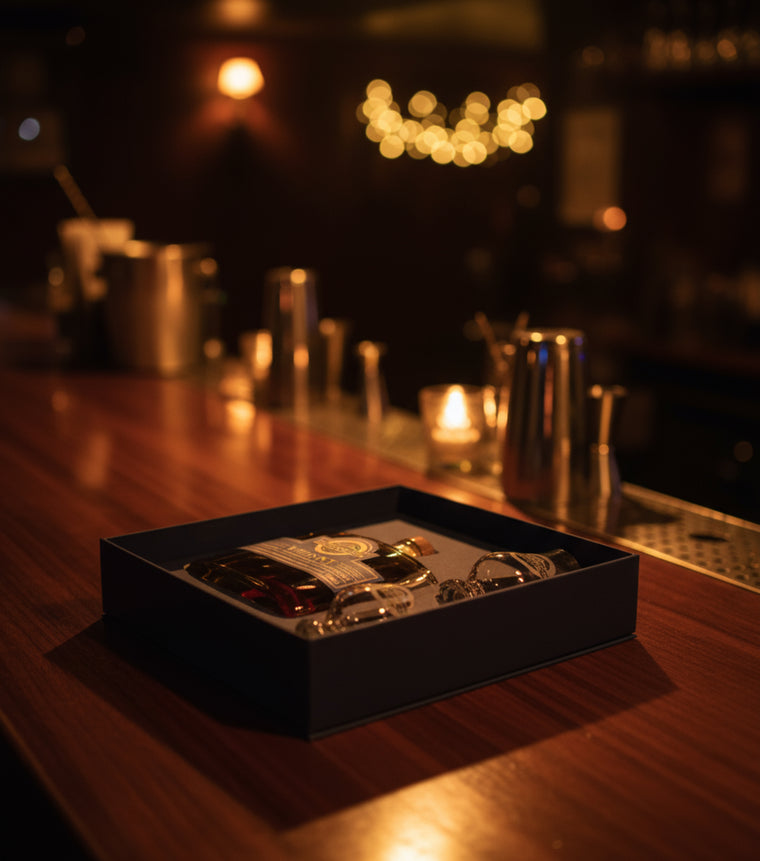 Hunnington Triple Distilled Single Malt Whisky Gift Pack  - Cask HD060 (Sherry / Bourbon cask) 200ml