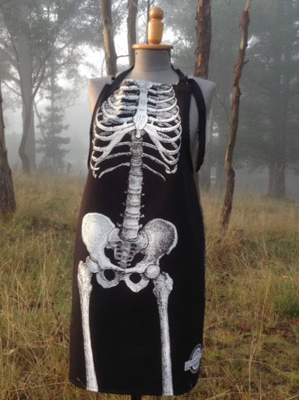 "Deadman's Point Spirits"  Black Cotton Drill Apron