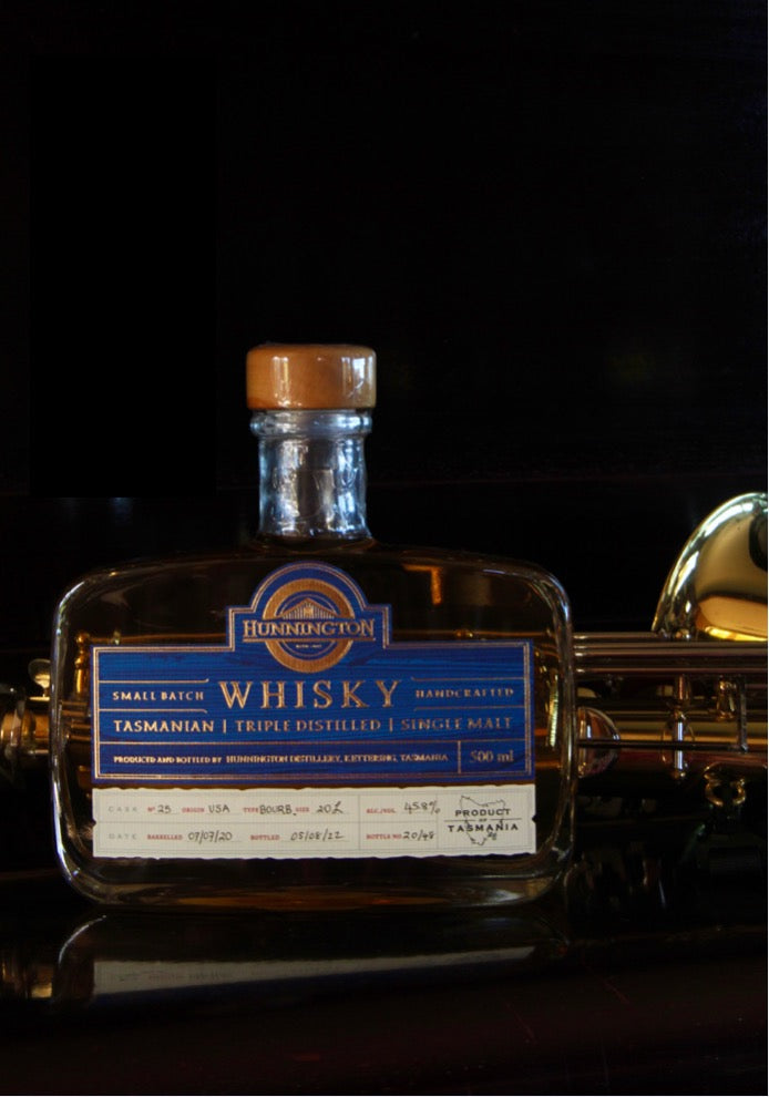 Hunnington Triple Distilled Single Malt Whisky - Cask HD025 (Bourbon Cask)